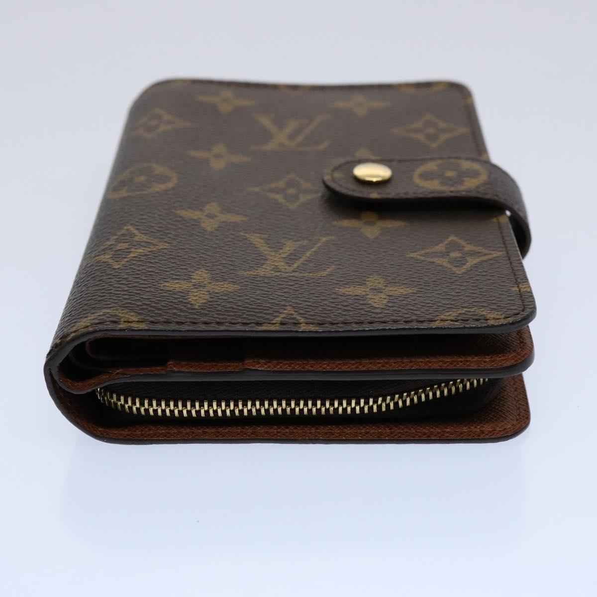 LOUIS VUITTON Monogram Porto Papie Zip Wallet M61207 LV Auth am5270