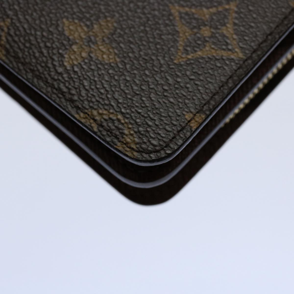 LOUIS VUITTON Monogram Porto Papie Zip Wallet M61207 LV Auth am5270