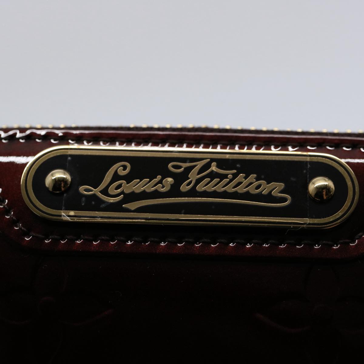 LOUIS VUITTON Vernis Pochette Cles NM Coin Purse Amarante M93557 LV Auth am5277