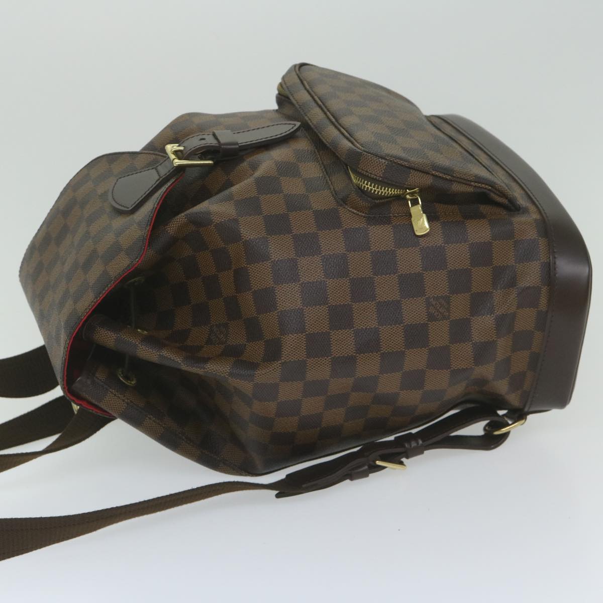 LOUIS VUITTON Damier Ebene Montsouris GM Backpack N51139 LV Auth am5291A