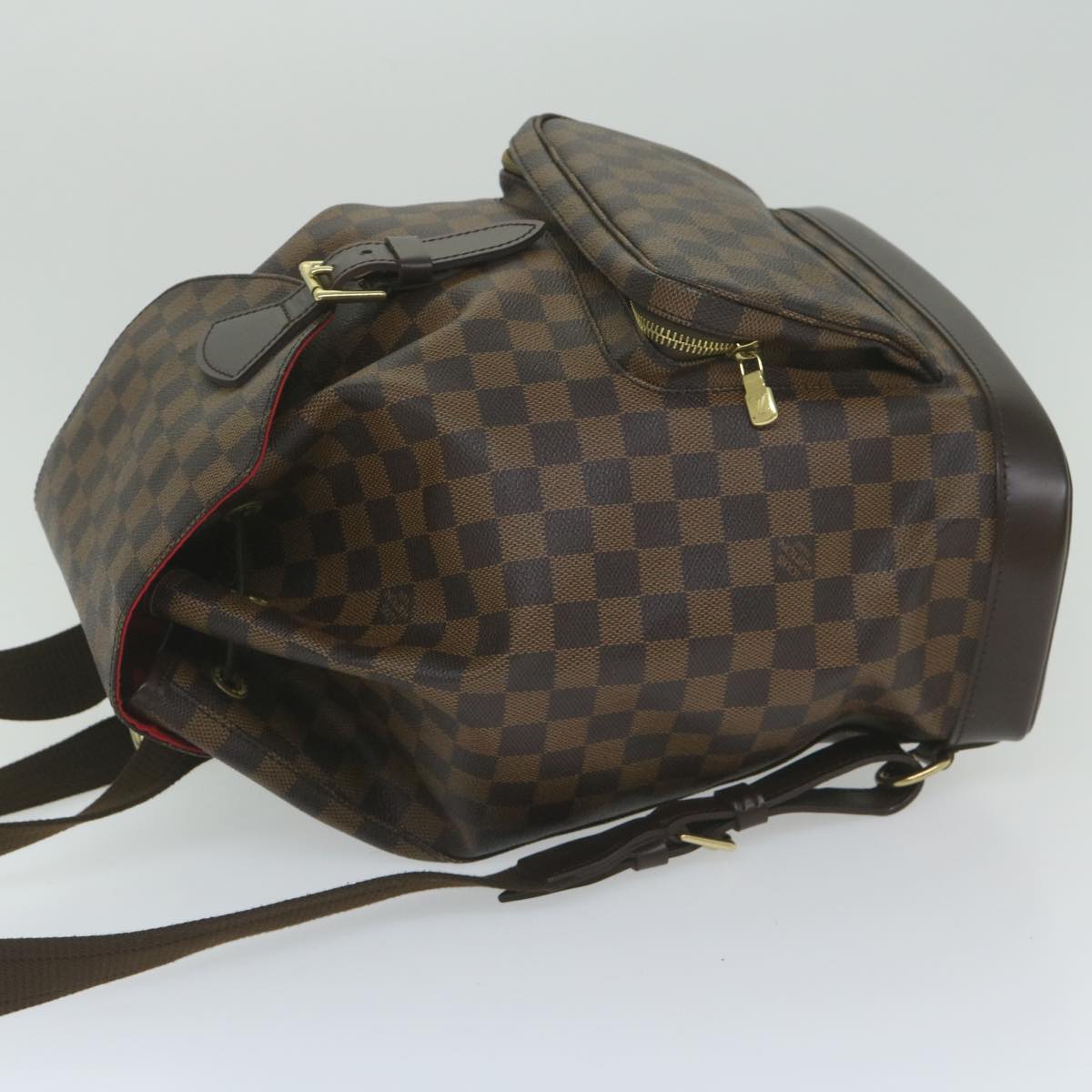 LOUIS VUITTON Damier Ebene Montsouris GM Backpack N51139 LV Auth am5291SAV