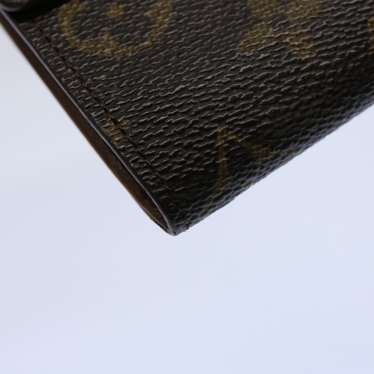 LOUIS VUITTON Monogram Porte Monnaie Bier Cartes Crdit Wallet M61652 Auth am5332