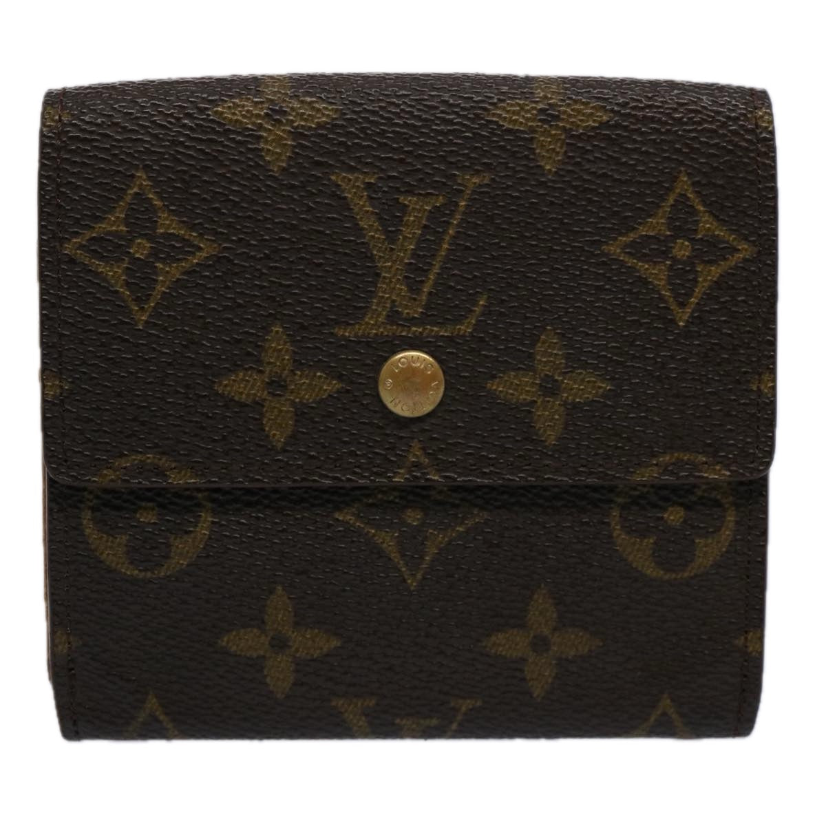 LOUIS VUITTON Monogram Porte Monnaie Bier Cartes Crdit Wallet M61652 Auth am5332