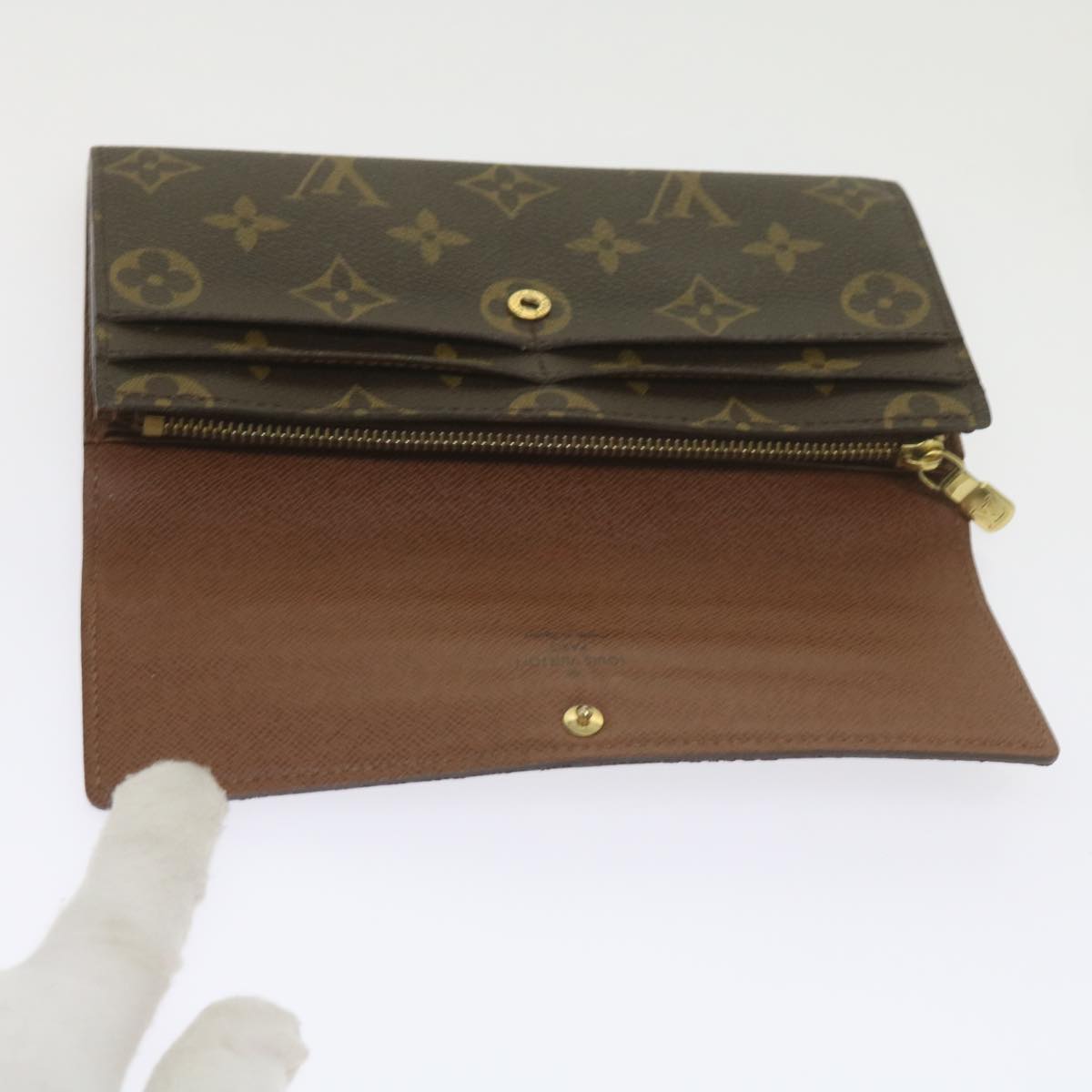 LOUIS VUITTON Monogram Portefeuille Sarah Long Wallet M60531 LV Auth am5355