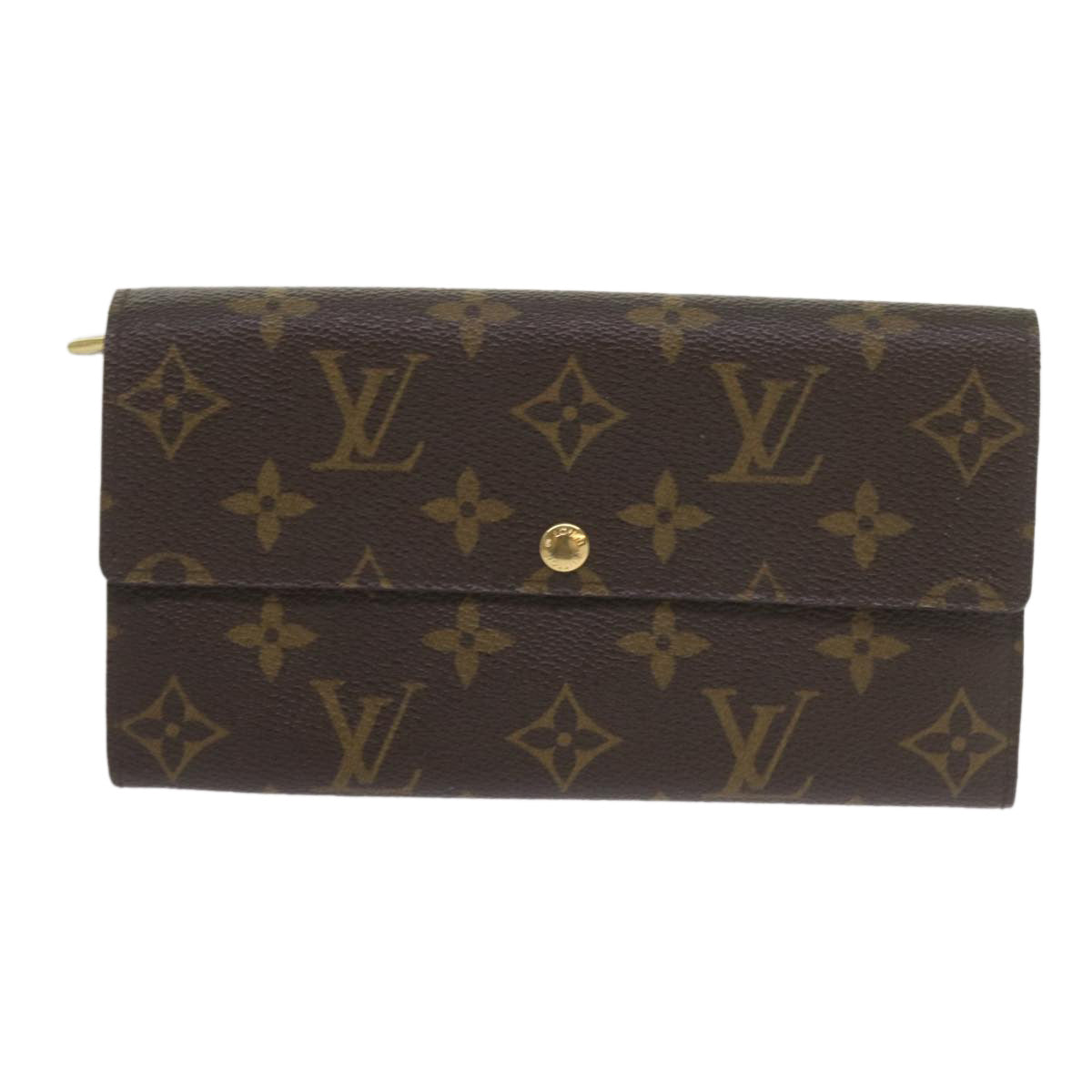 LOUIS VUITTON Monogram Portefeuille Sarah Long Wallet M60531 LV Auth am5355