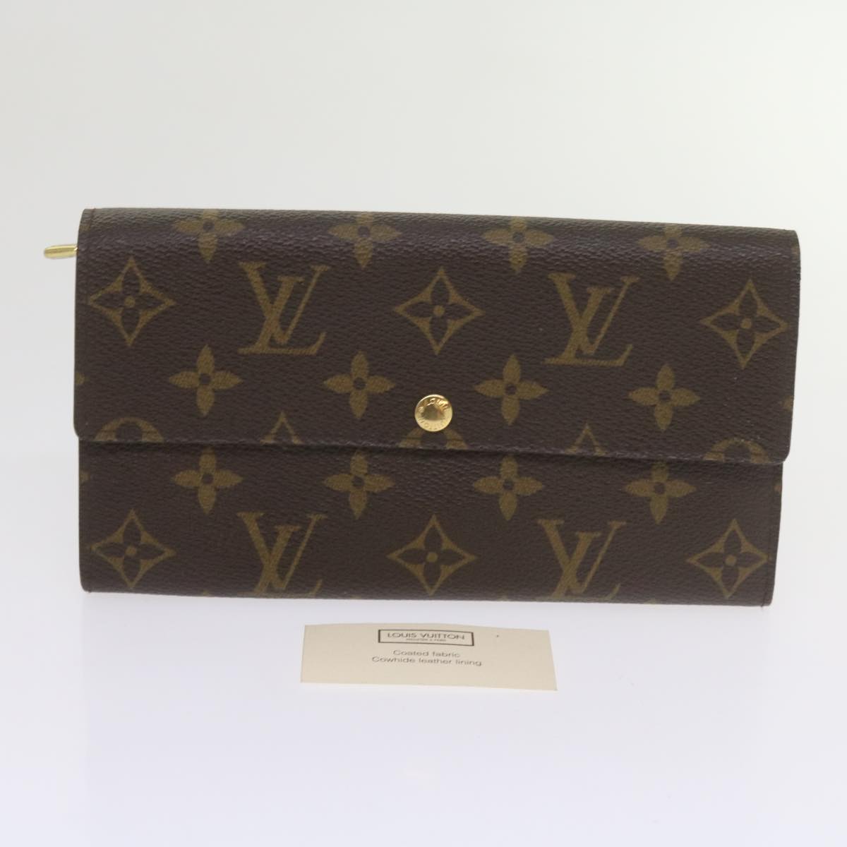 LOUIS VUITTON Monogram Portefeuille Sarah Long Wallet M60531 LV Auth am5355