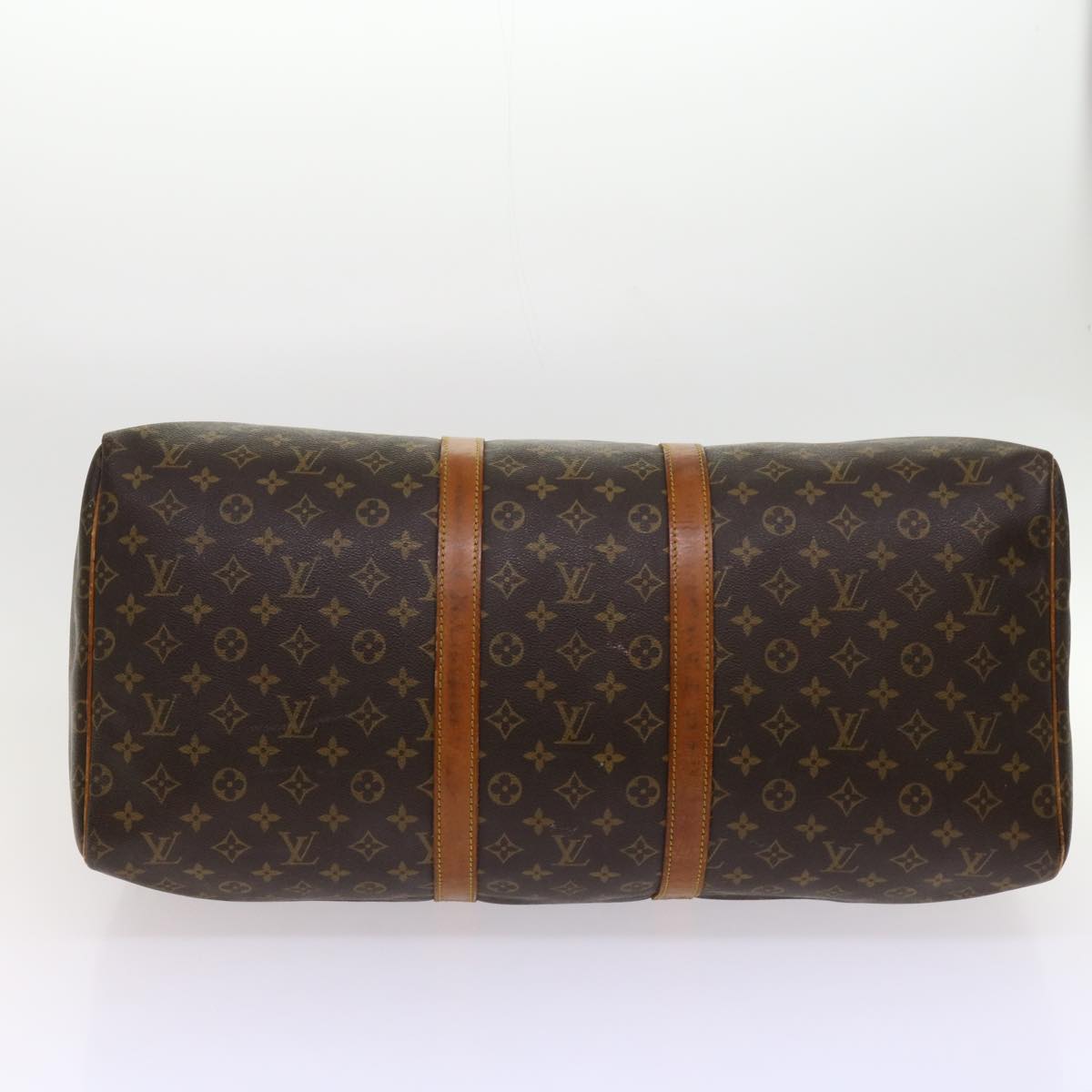 LOUIS VUITTON Monogram Keepall 55 Boston Bag M41424 LV Auth am5372