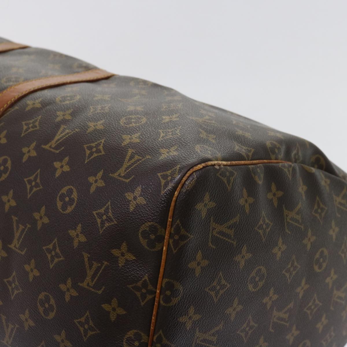 LOUIS VUITTON Monogram Keepall 55 Boston Bag M41424 LV Auth am5372