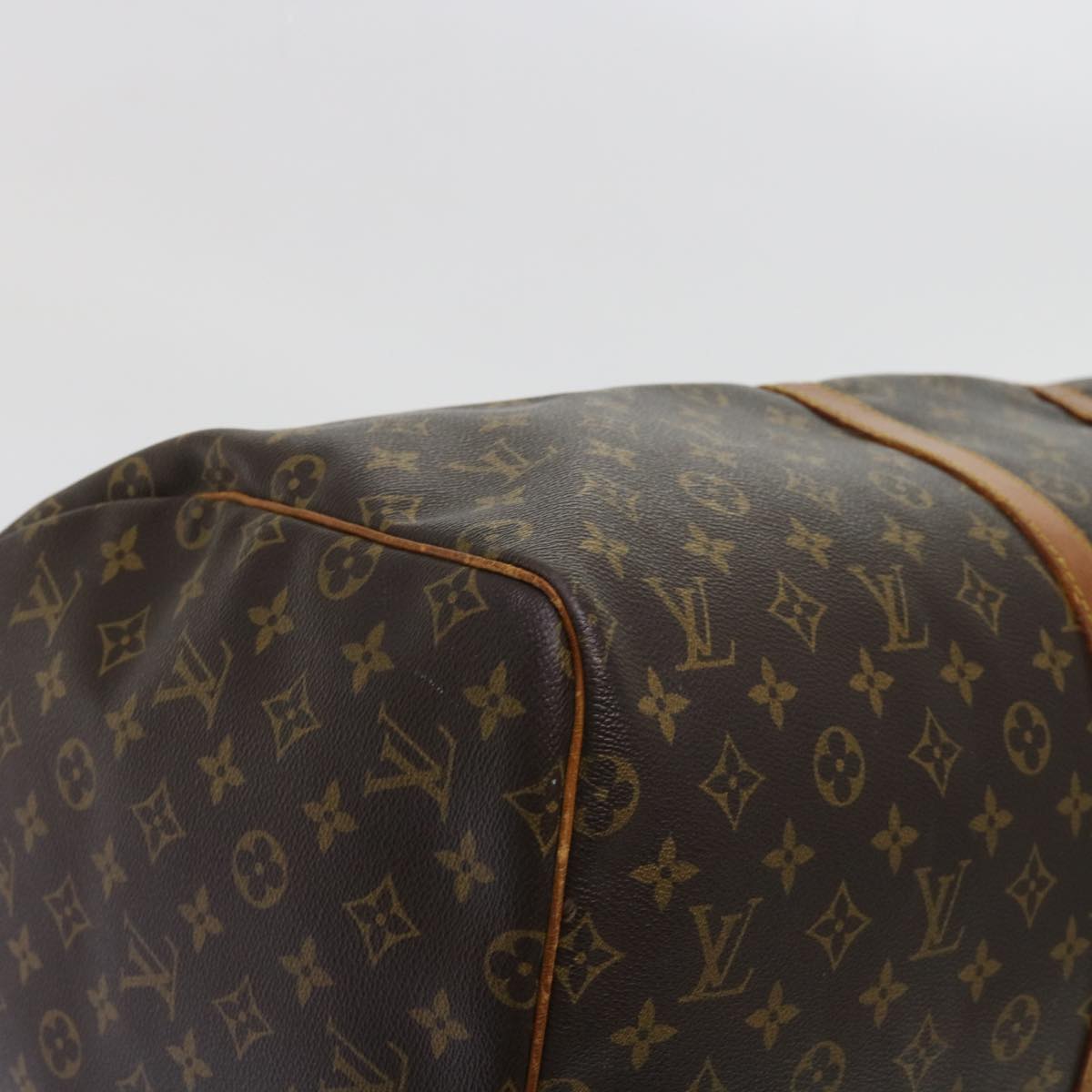 LOUIS VUITTON Monogram Keepall 55 Boston Bag M41424 LV Auth am5372