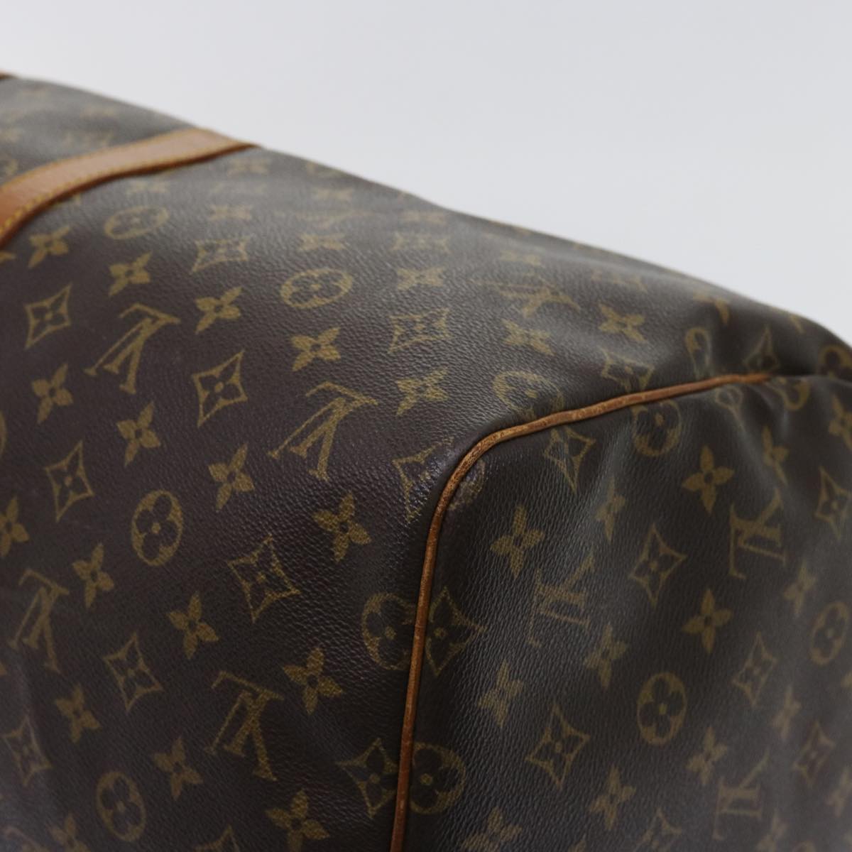 LOUIS VUITTON Monogram Keepall 55 Boston Bag M41424 LV Auth am5372