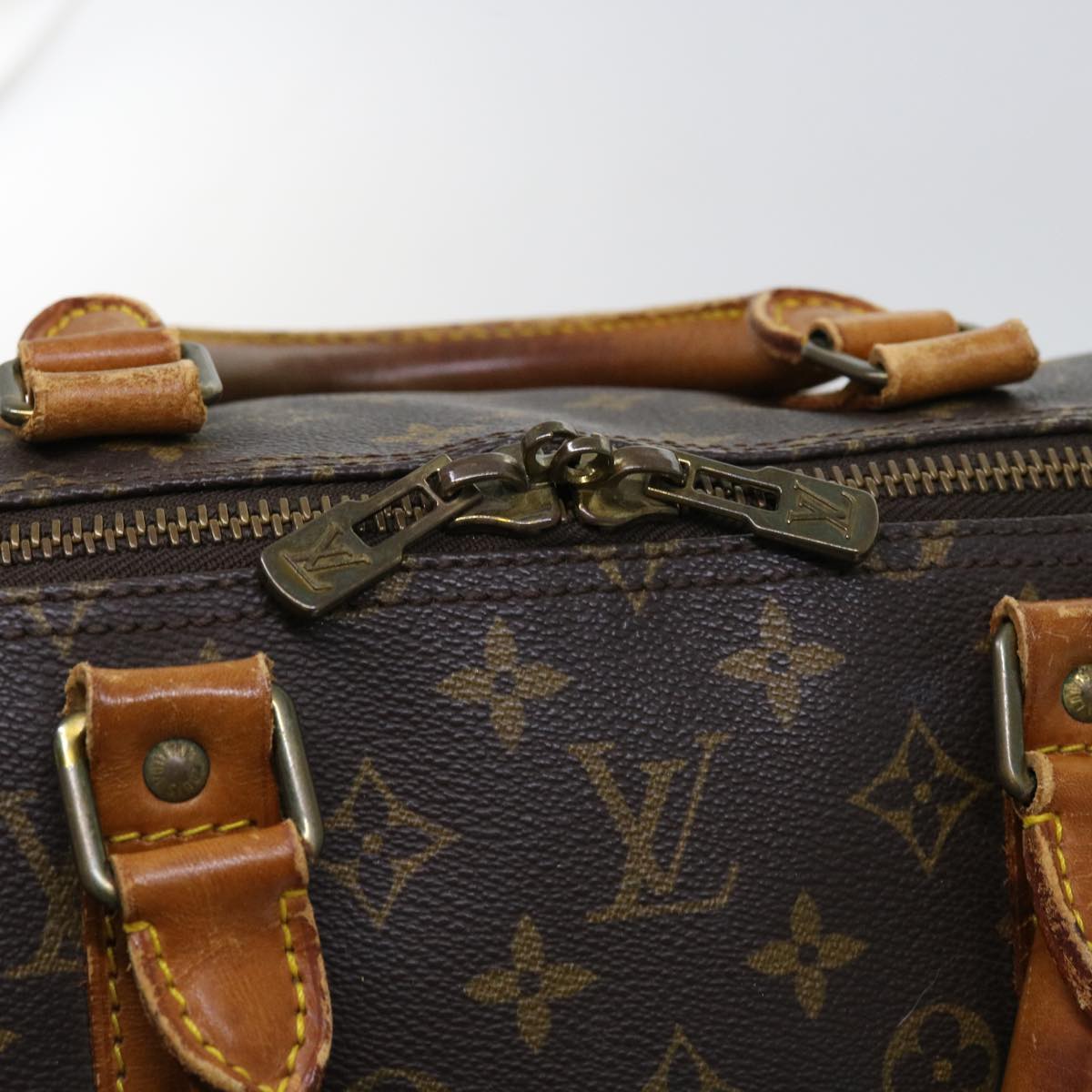 LOUIS VUITTON Monogram Keepall 55 Boston Bag M41424 LV Auth am5372