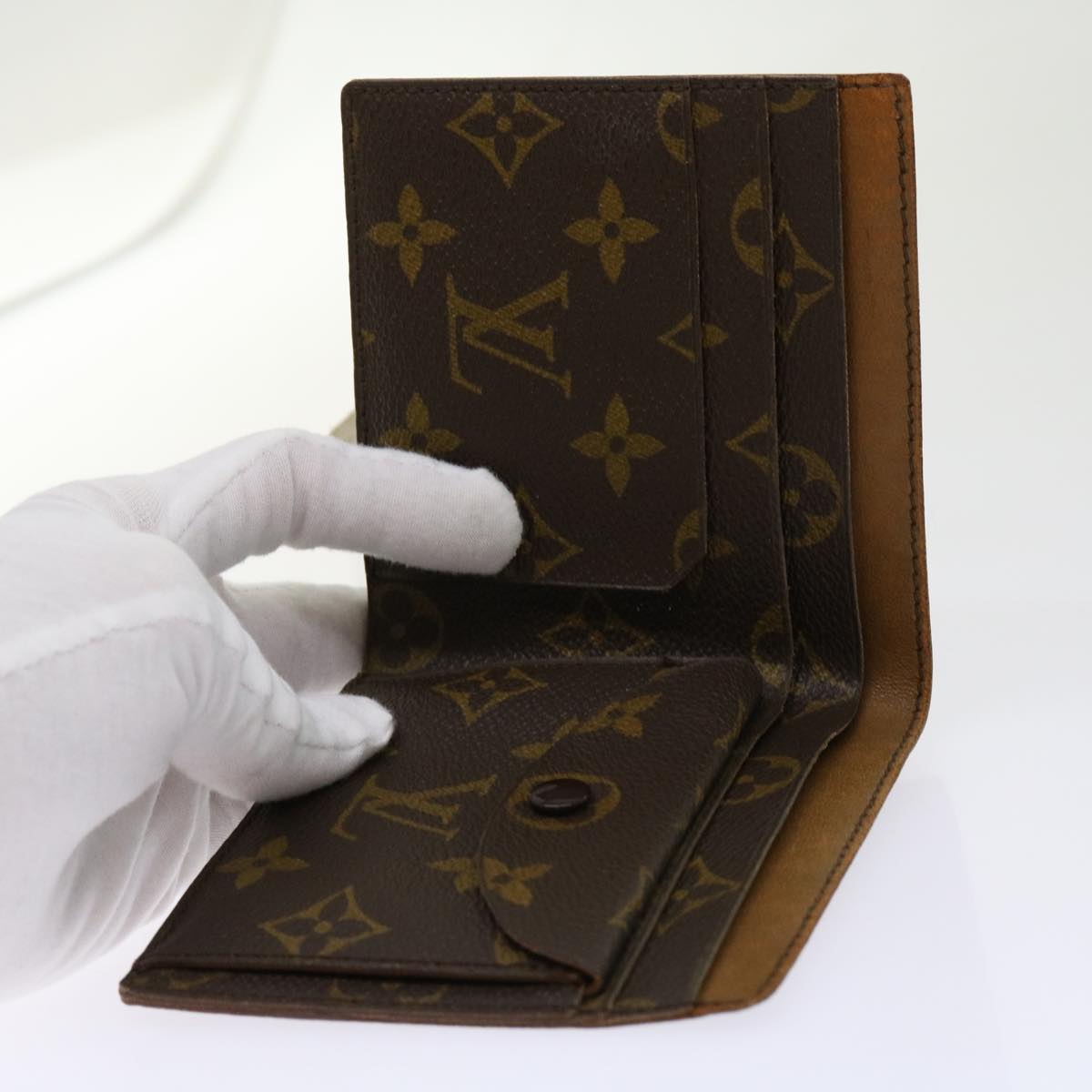 LOUIS VUITTON Monogram Epi Pouch Wallet 4Set Black LV Auth am5410