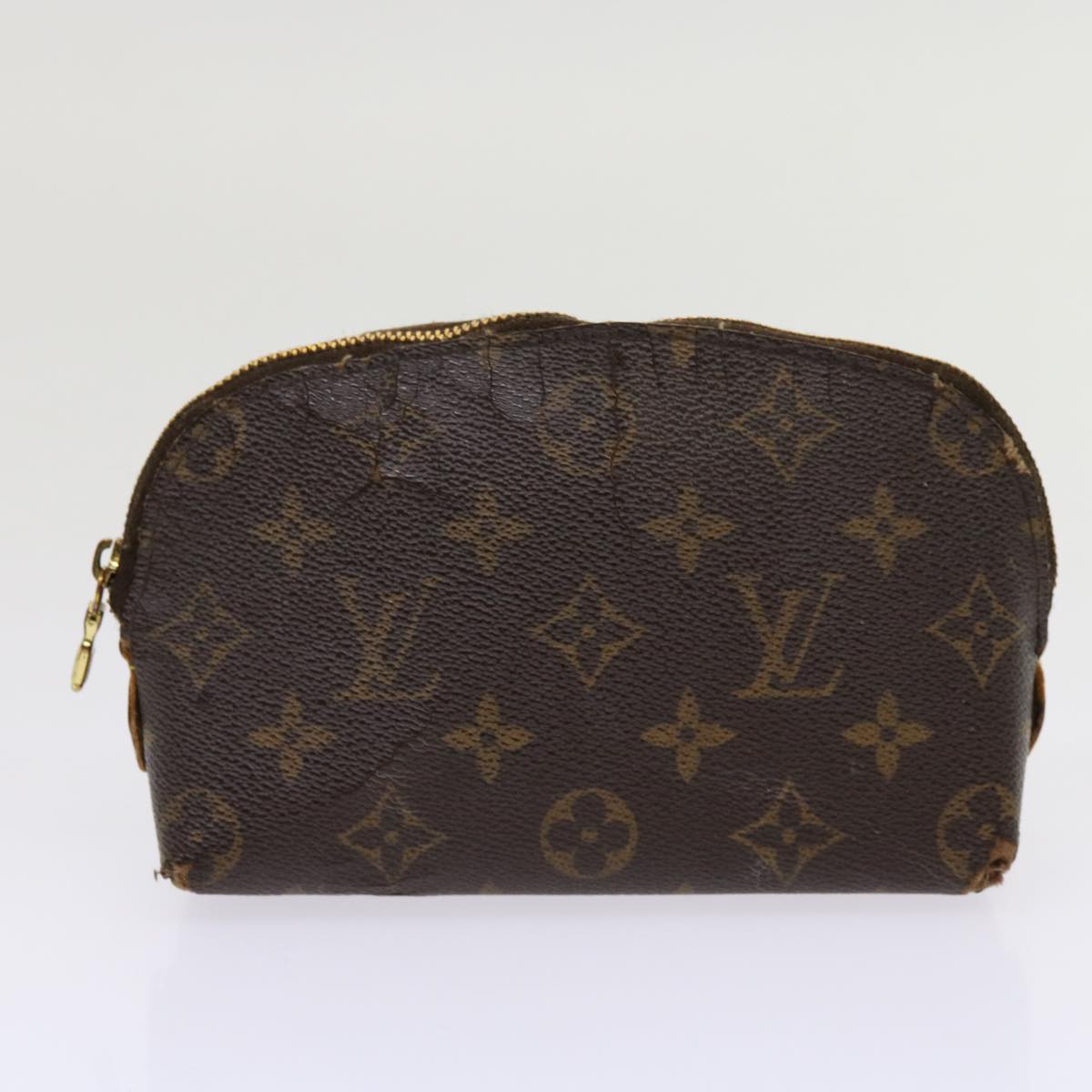 LOUIS VUITTON Monogram Epi Pouch Wallet 4Set Black LV Auth am5410