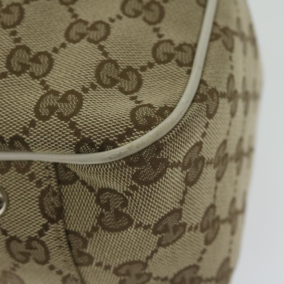 GUCCI GG Canvas GG Twins Tote Bag Beige 232957 Auth am5445