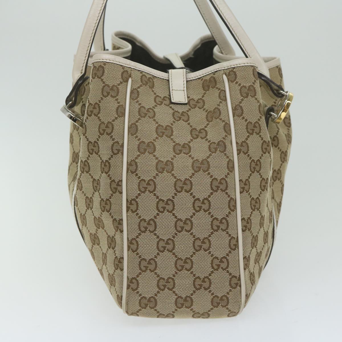 GUCCI GG Canvas GG Twins Tote Bag Beige 232957 Auth am5445