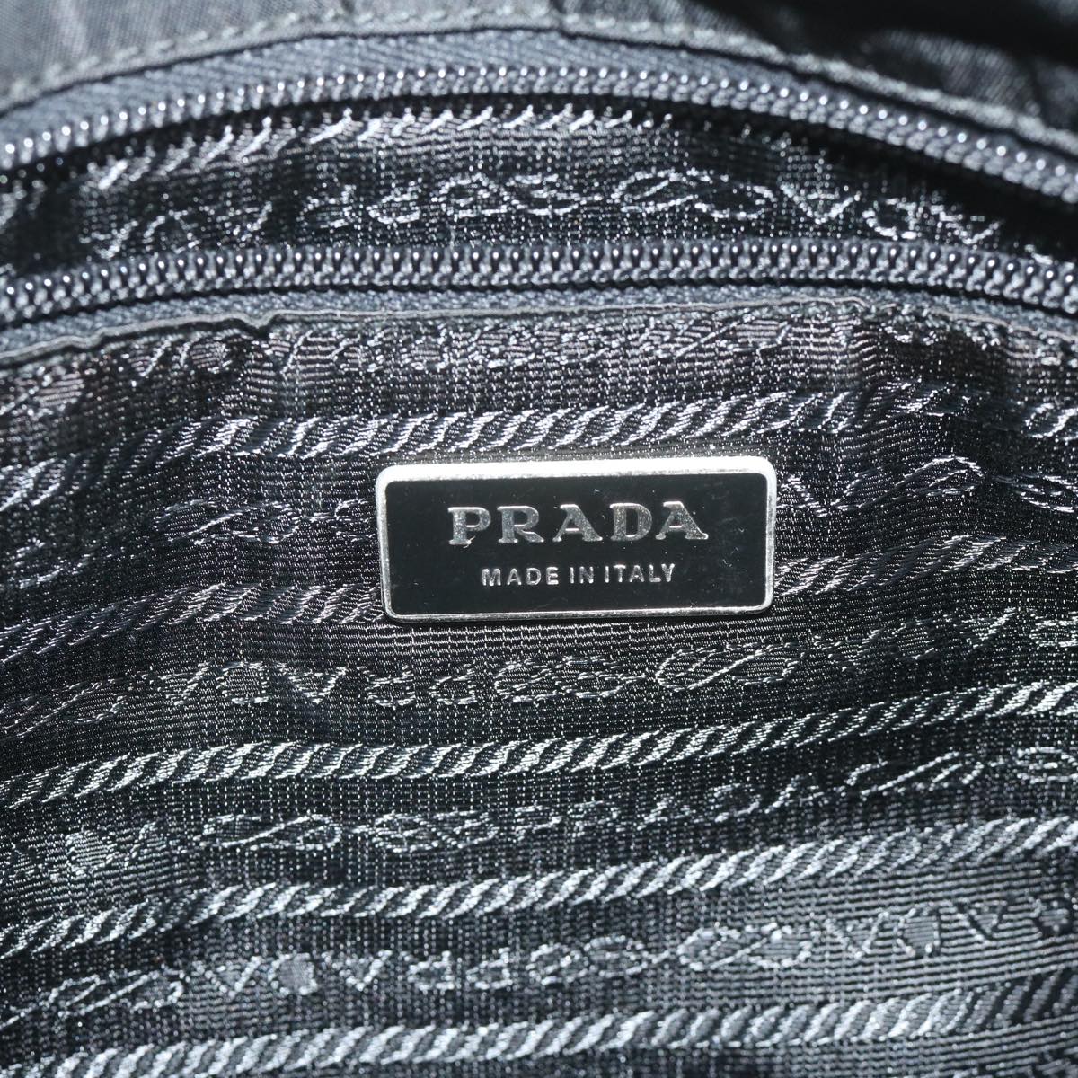 PRADA Shoulder Bag Nylon Black Auth am5455