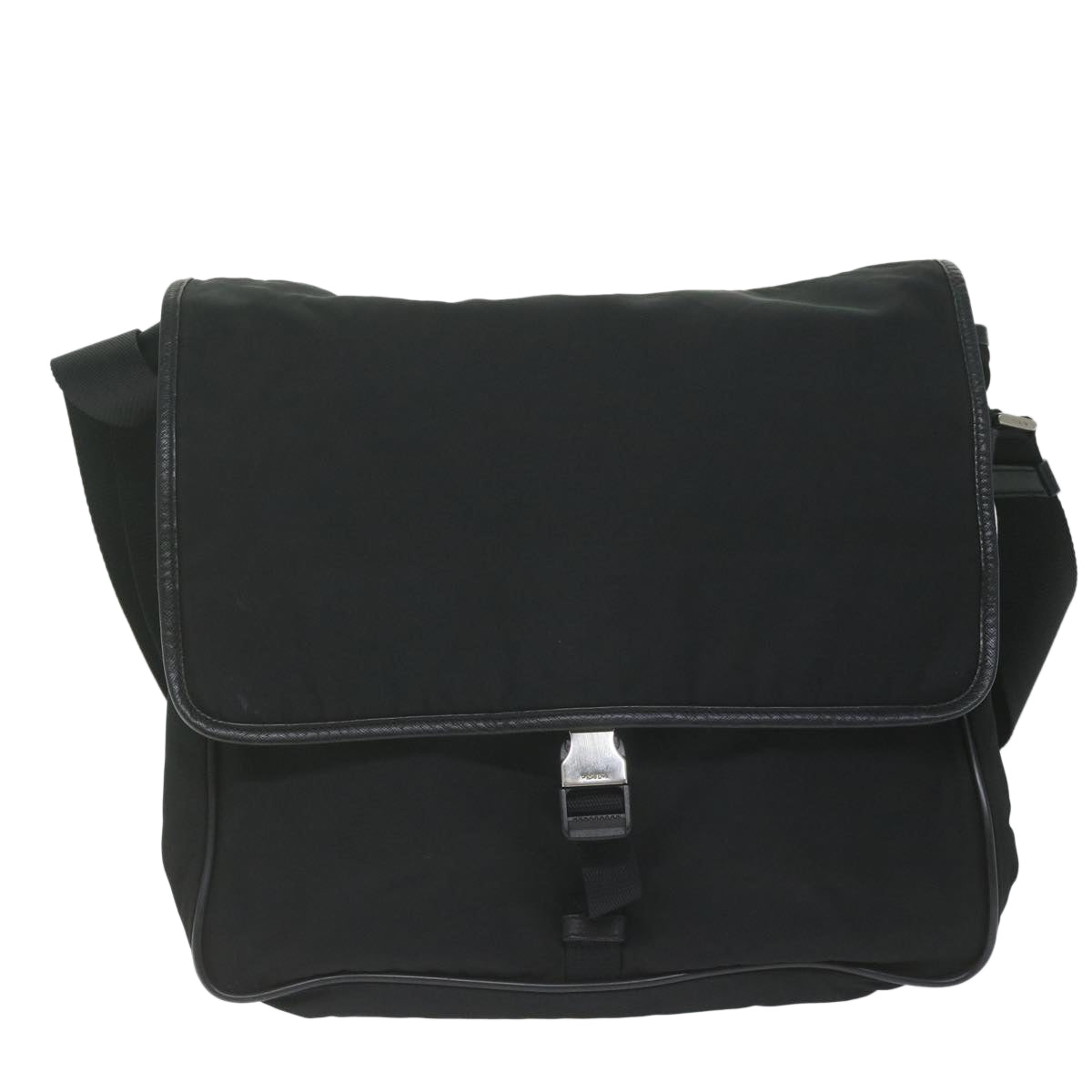 PRADA Shoulder Bag Nylon Black Auth am5455