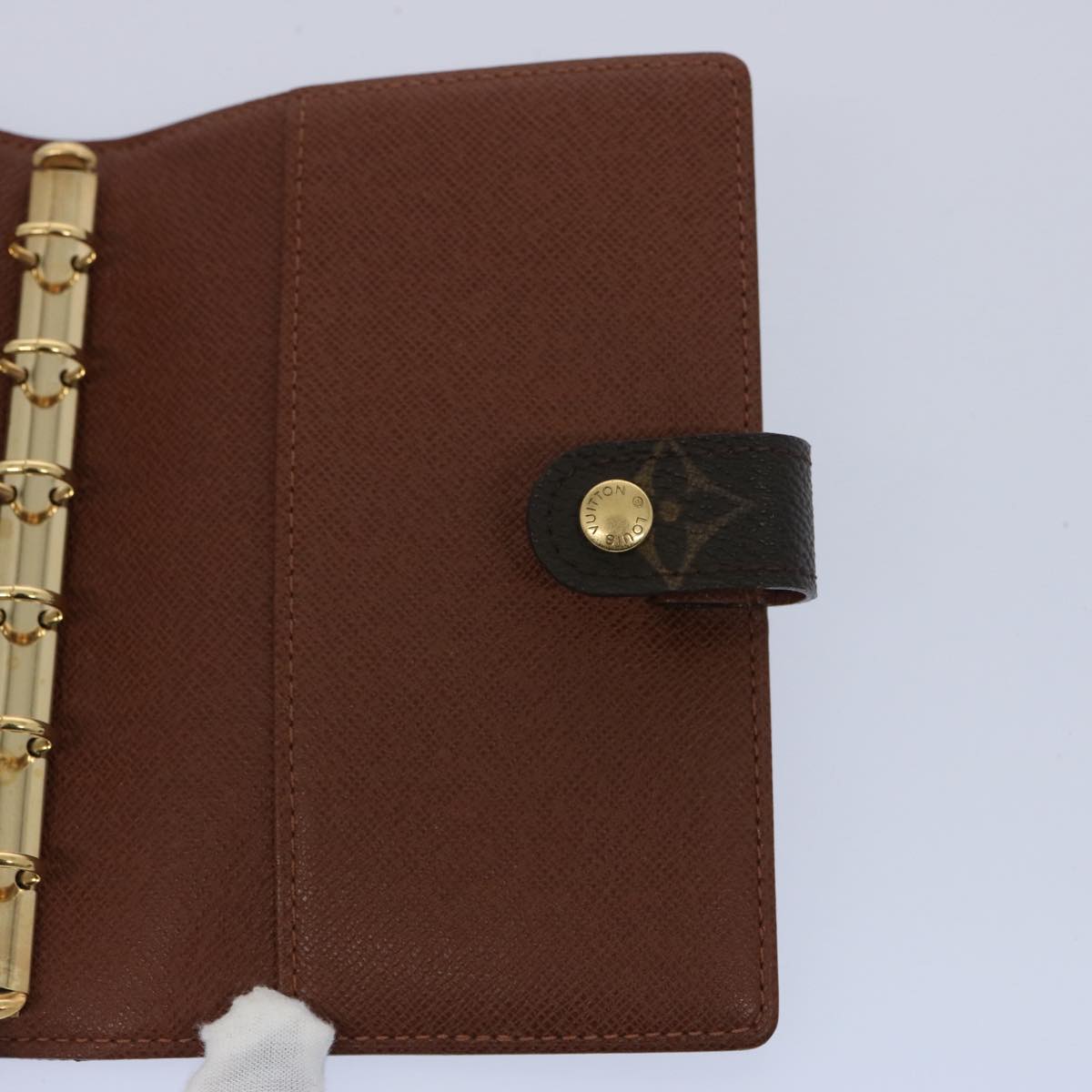 LOUIS VUITTON Monogram Agenda PM Day Planner Cover R20005 LV Auth am5496