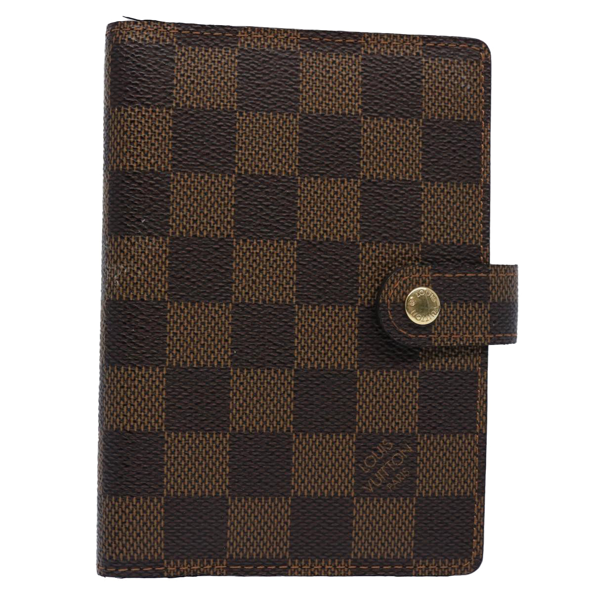 LOUIS VUITTON Damier Ebene Agenda PM Day Planner Cover R20700 LV Auth am5498