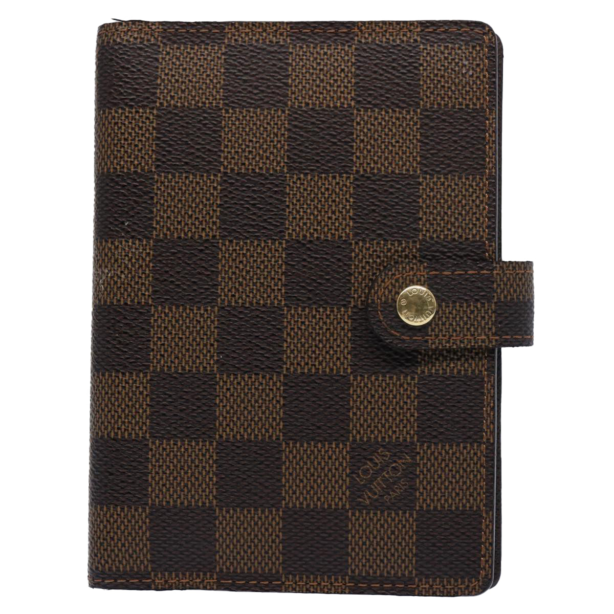 LOUIS VUITTON Damier Ebene Agenda PM Day Planner Cover R20700 LV Auth am5498