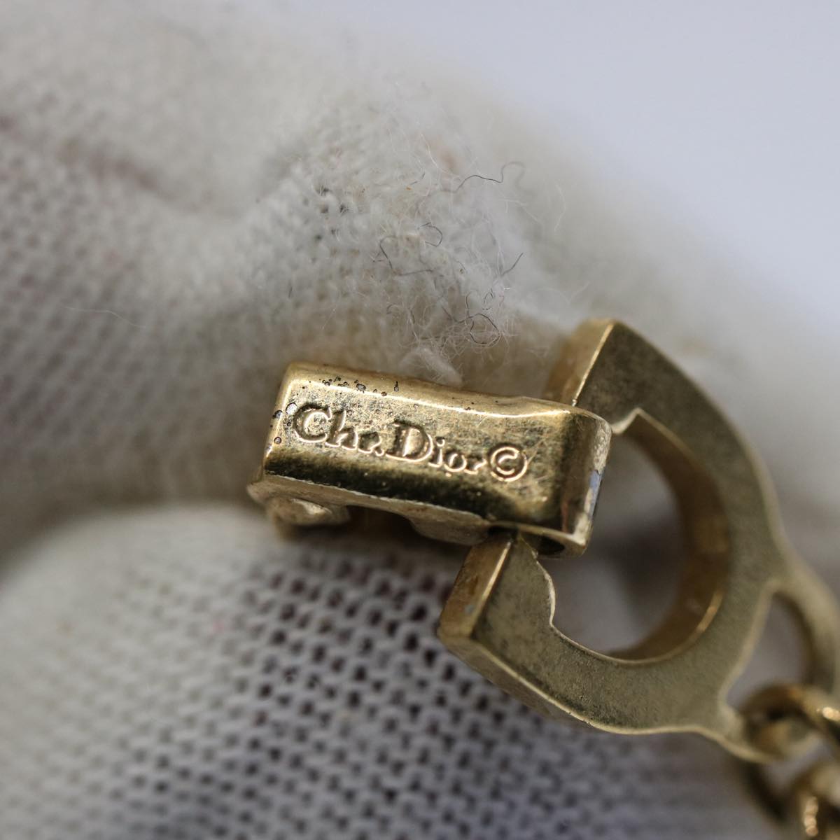 Christian Dior Bracelet metal Gold Auth am5524