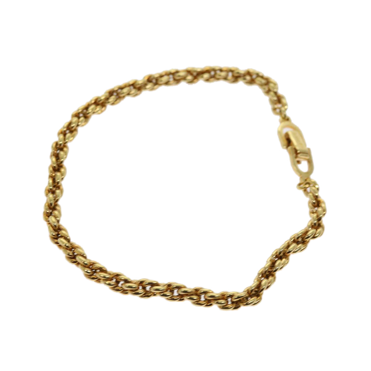 Christian Dior Bracelet Metal Gold Auth am5562