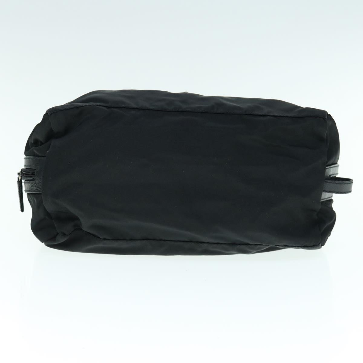 PRADA Clutch Bag Nylon Black Auth am5577