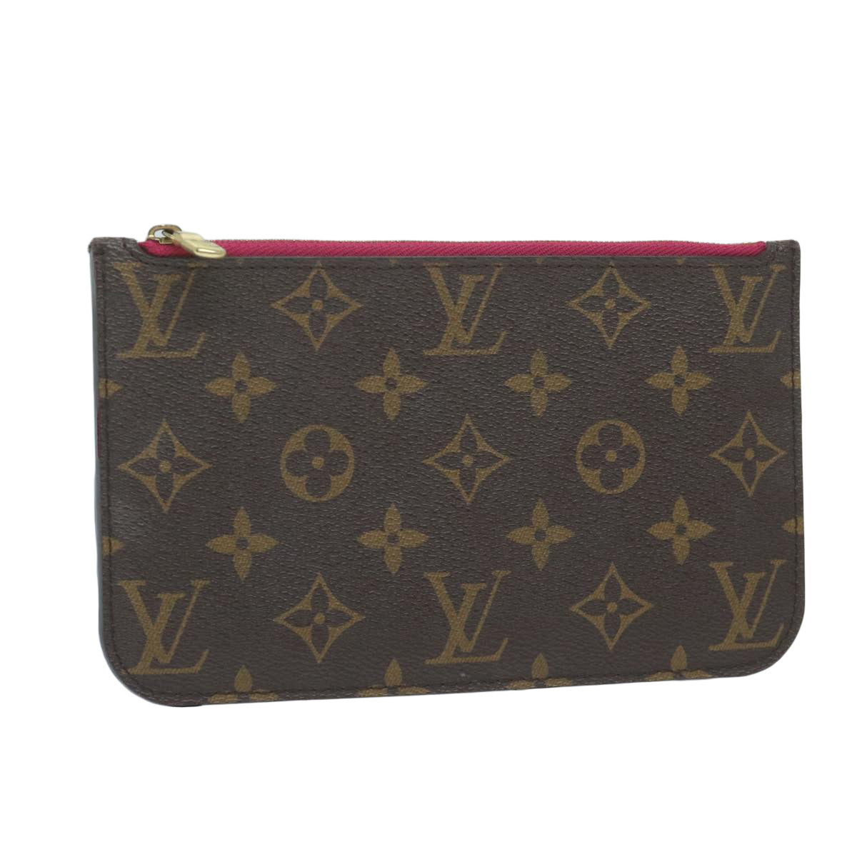 LOUIS VUITTON Monogram Neverfull PM Pouch LV Auth am5578