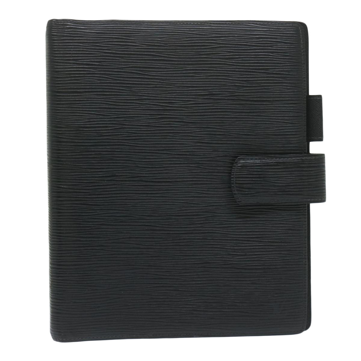 LOUIS VUITTON Epi Agenda GM Day Planner Cover Black R20062 LV Auth am5585