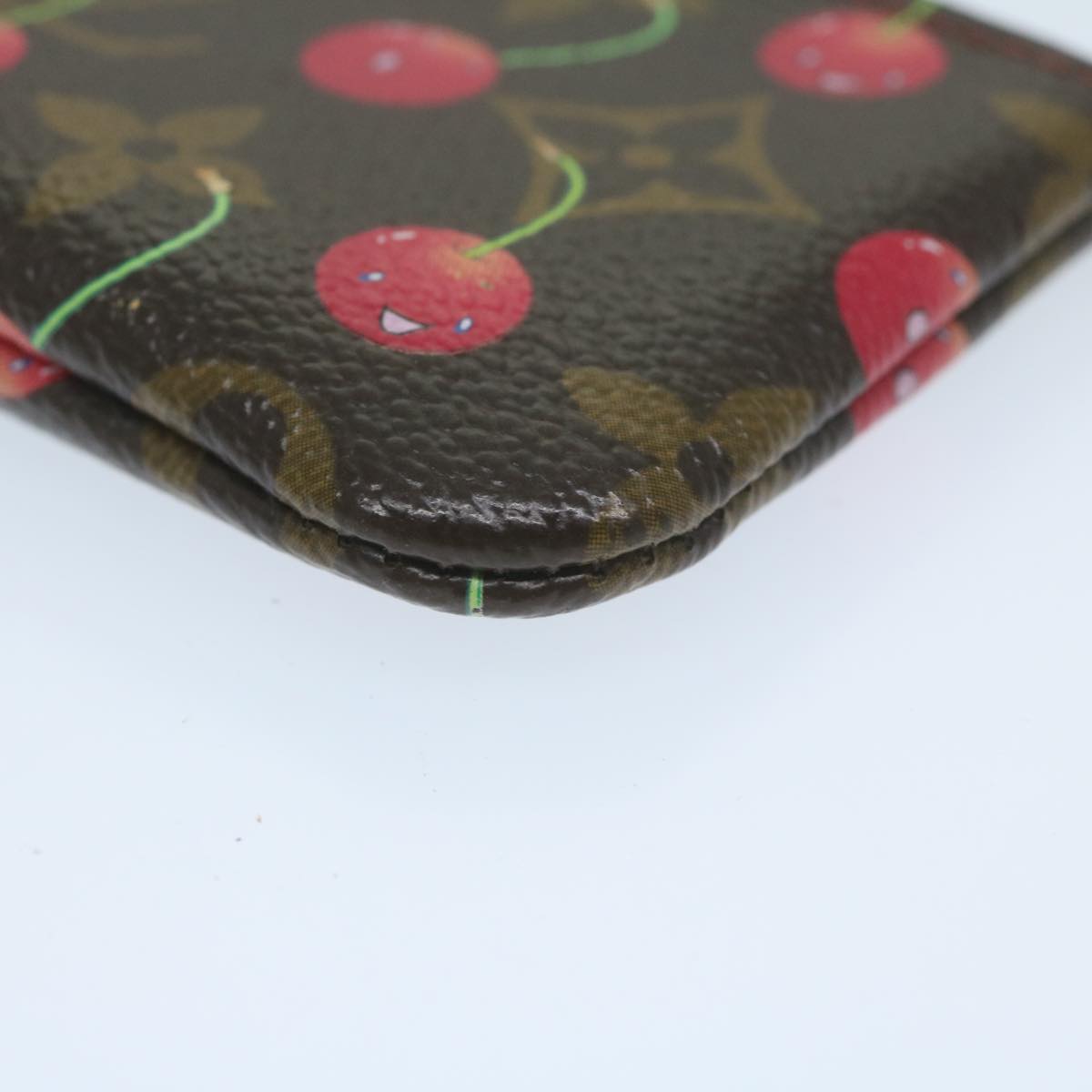 LOUIS VUITTON Monogram Cherry Pochette Cles Coin Purse M95042 LV Auth am5598