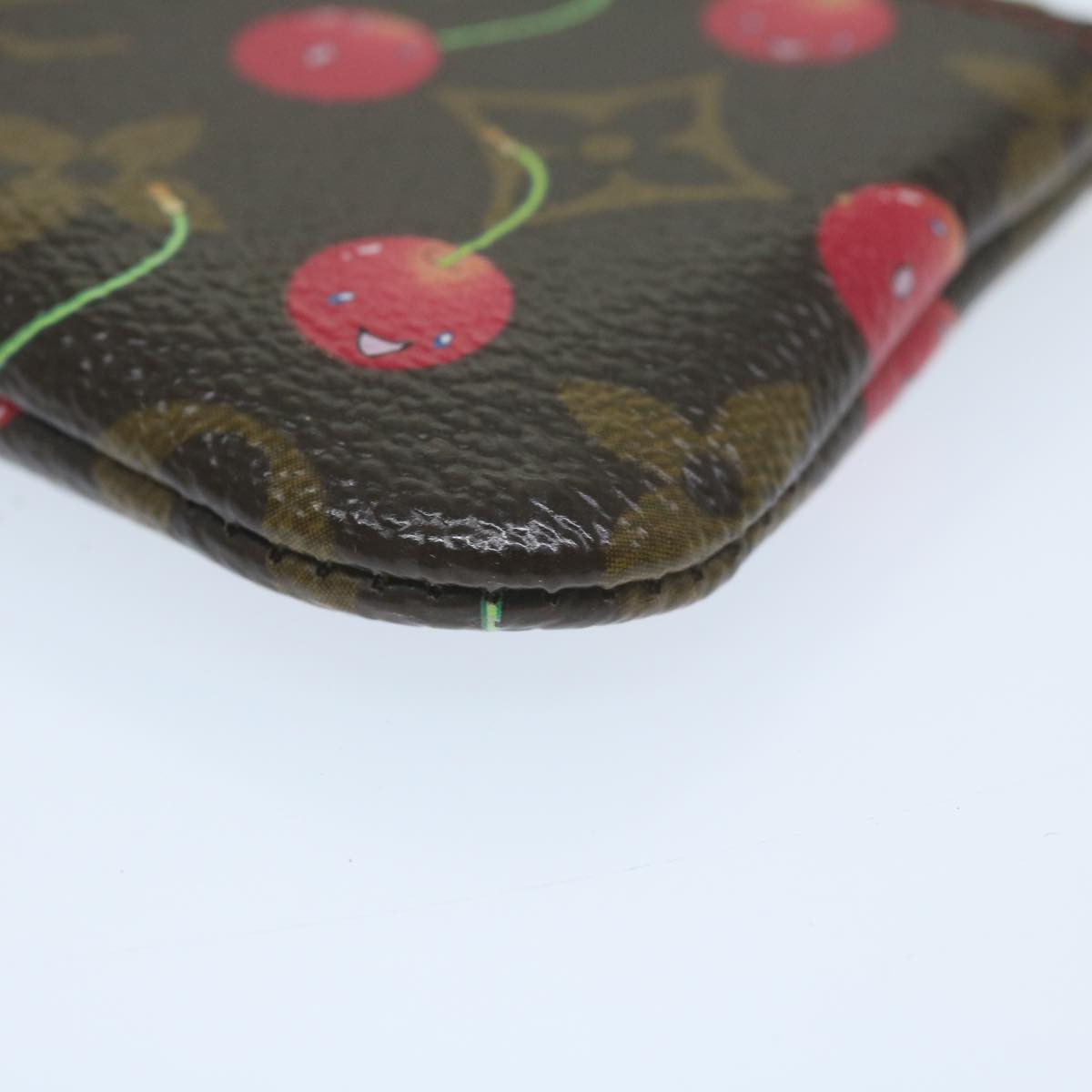 LOUIS VUITTON Monogram Cherry Pochette Cles Coin Purse M95042 LV Auth am5598