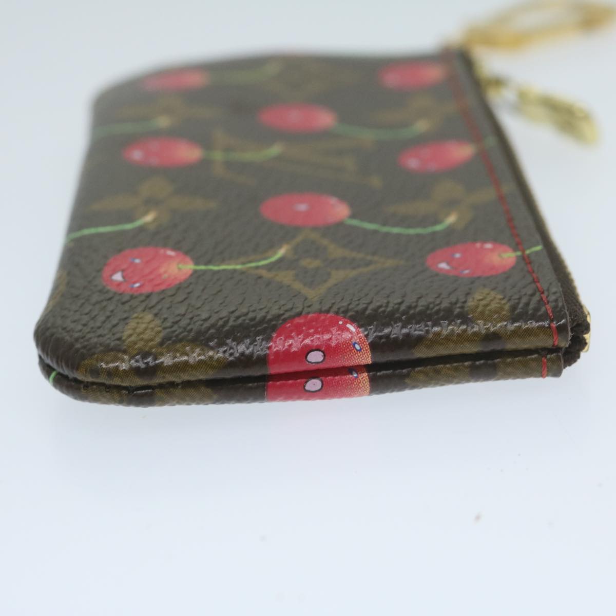 LOUIS VUITTON Monogram Cherry Pochette Cles Coin Purse M95042 LV Auth am5598