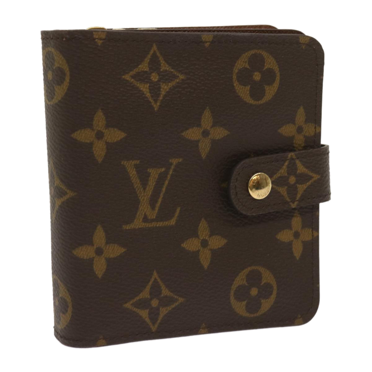 LOUIS VUITTON Monogram Compact Zip Wallet M61667 LV Auth am5633