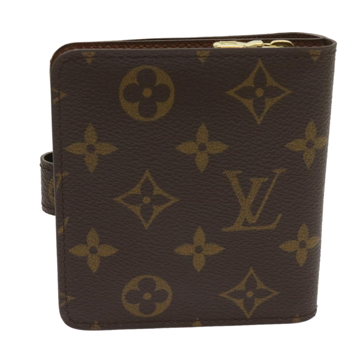 LOUIS VUITTON Monogram Compact Zip Wallet M61667 LV Auth am5633