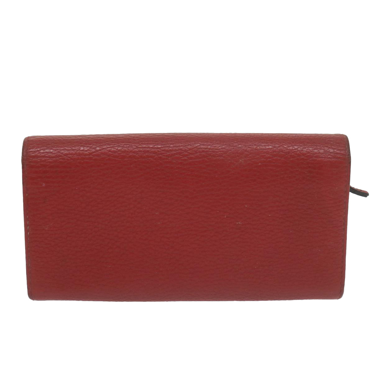 GUCCI Swing Wallet Leather Red 354498 Auth am5642