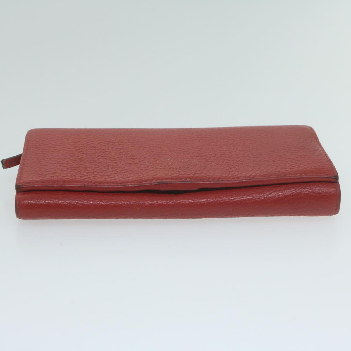 GUCCI Swing Wallet Leather Red 354498 Auth am5642