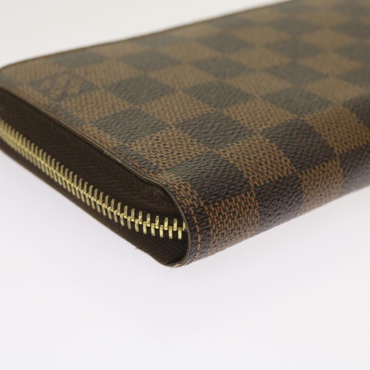 LOUIS VUITTON Damier Ebene Zippy Wallet Long Wallet N41661 LV Auth am5667