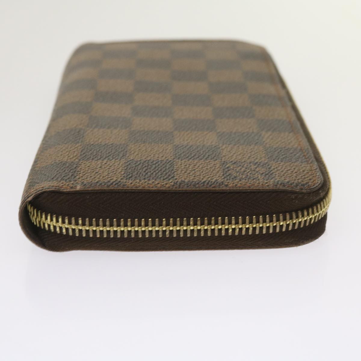 LOUIS VUITTON Damier Ebene Zippy Wallet Long Wallet N41661 LV Auth am5667