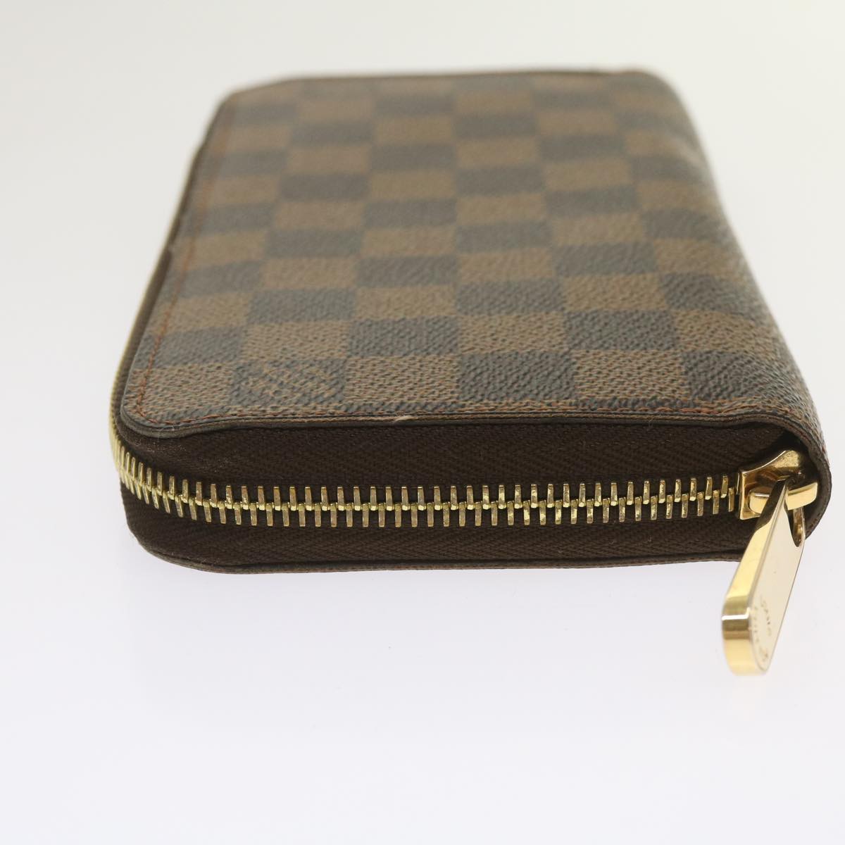 LOUIS VUITTON Damier Ebene Zippy Wallet Long Wallet N41661 LV Auth am5667