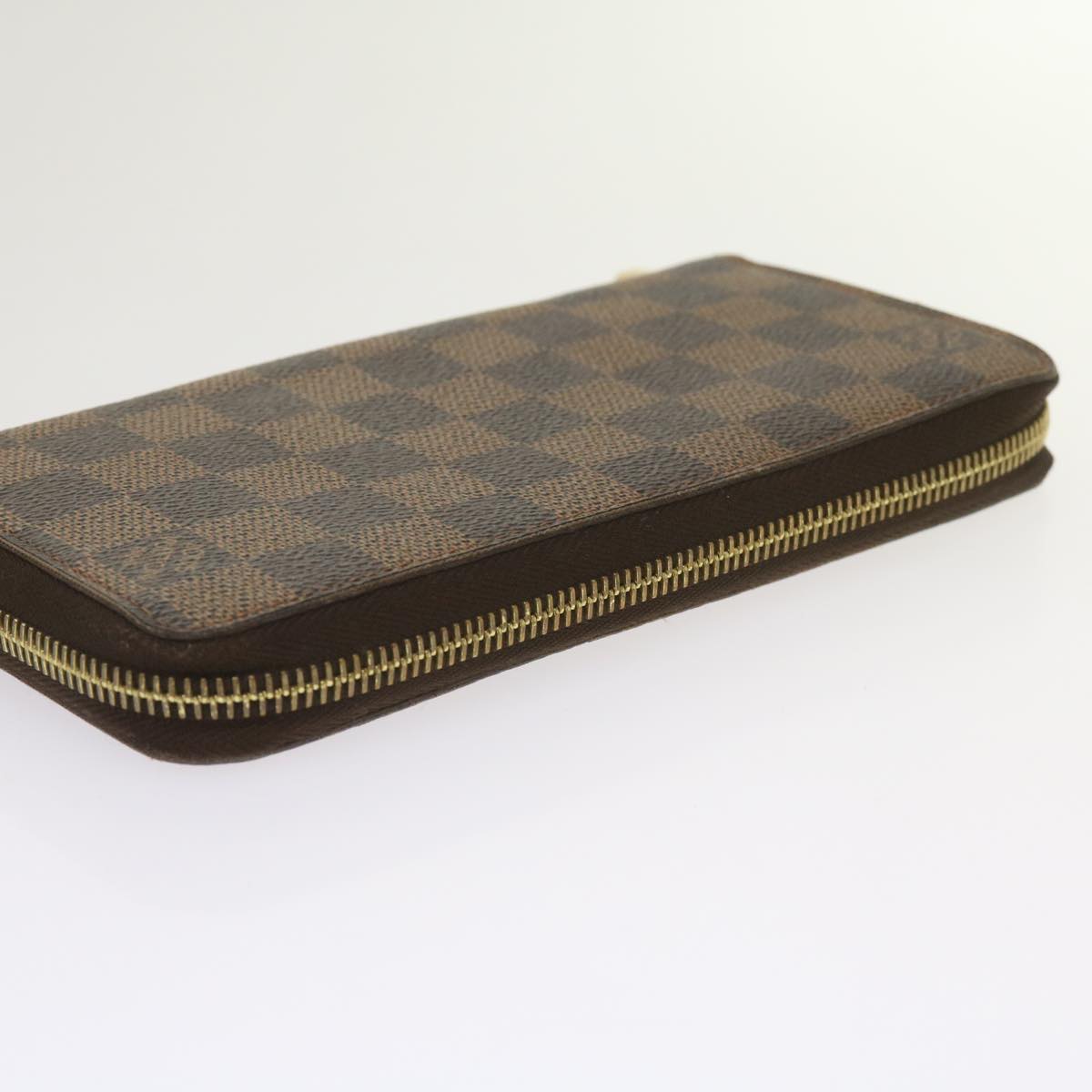 LOUIS VUITTON Damier Ebene Zippy Wallet Long Wallet N41661 LV Auth am5667