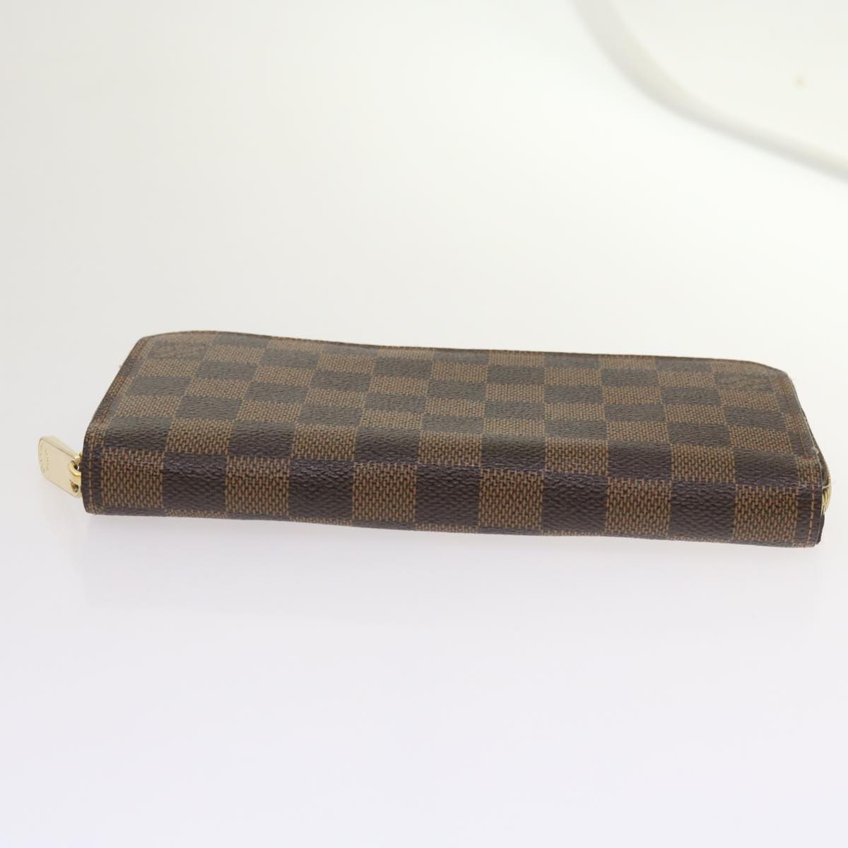 LOUIS VUITTON Damier Ebene Zippy Wallet Long Wallet N41661 LV Auth am5667