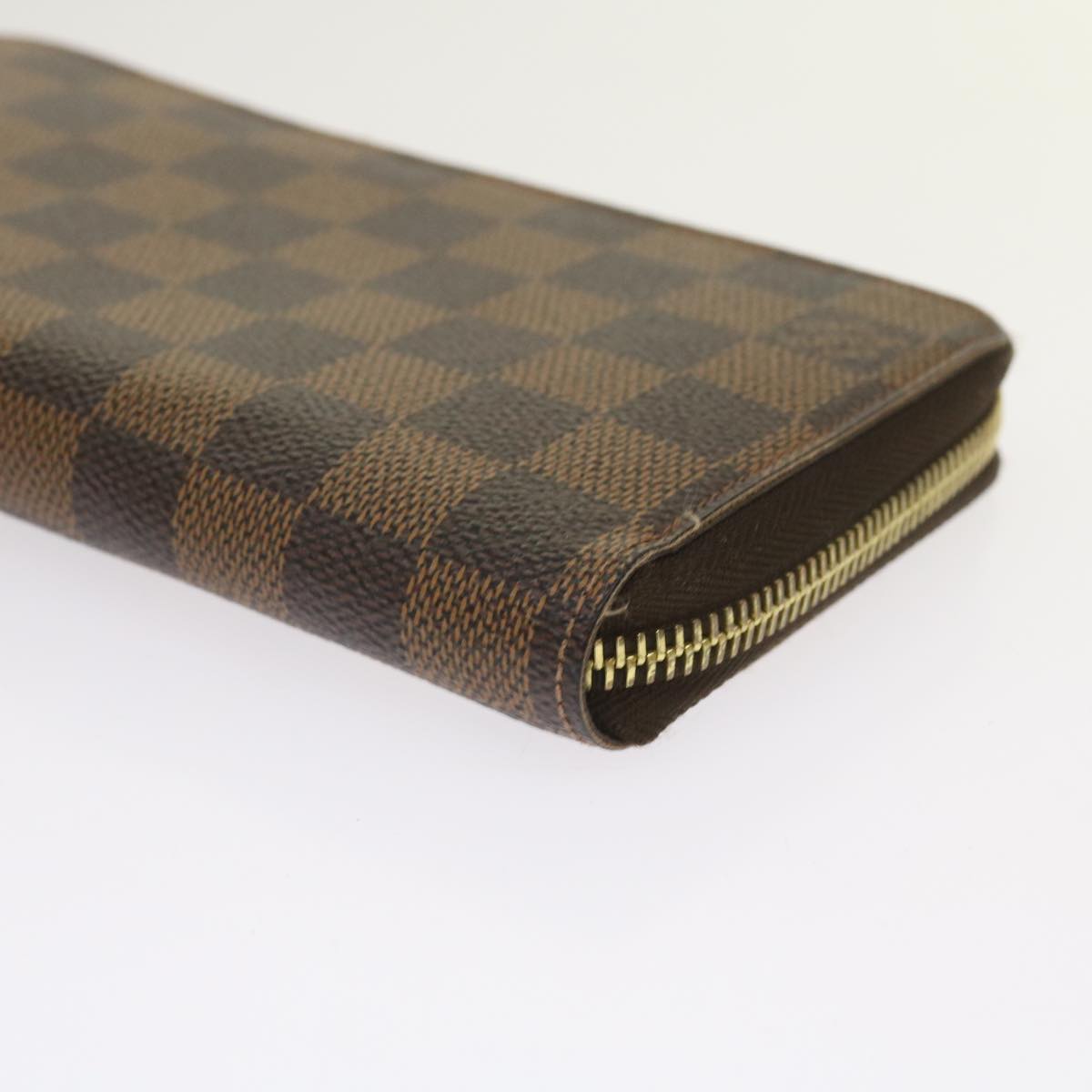 LOUIS VUITTON Damier Ebene Zippy Wallet Long Wallet N41661 LV Auth am5667