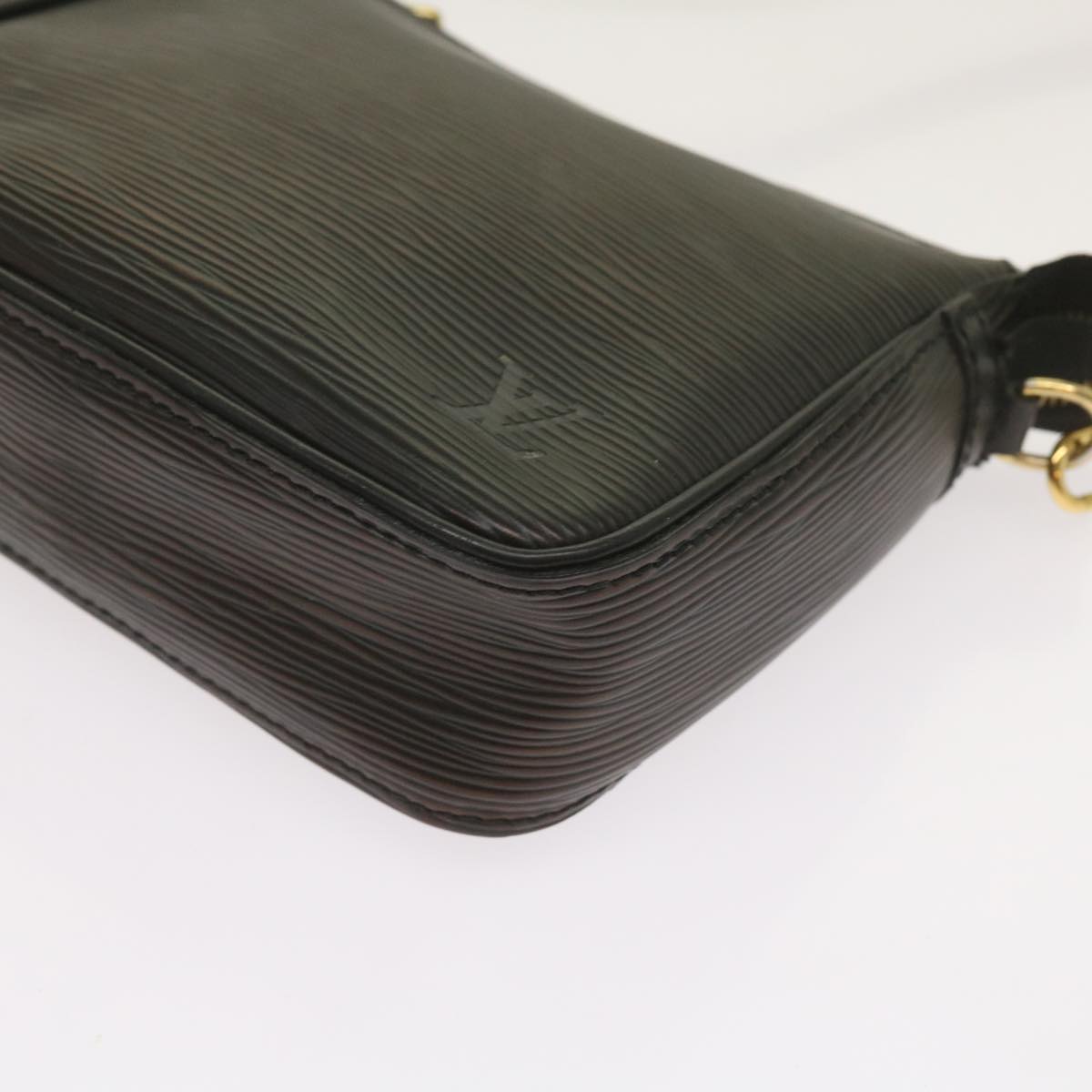 LOUIS VUITTON Epi Trousse Makeup Pouch SPO Black LV Auth am5671SAV
