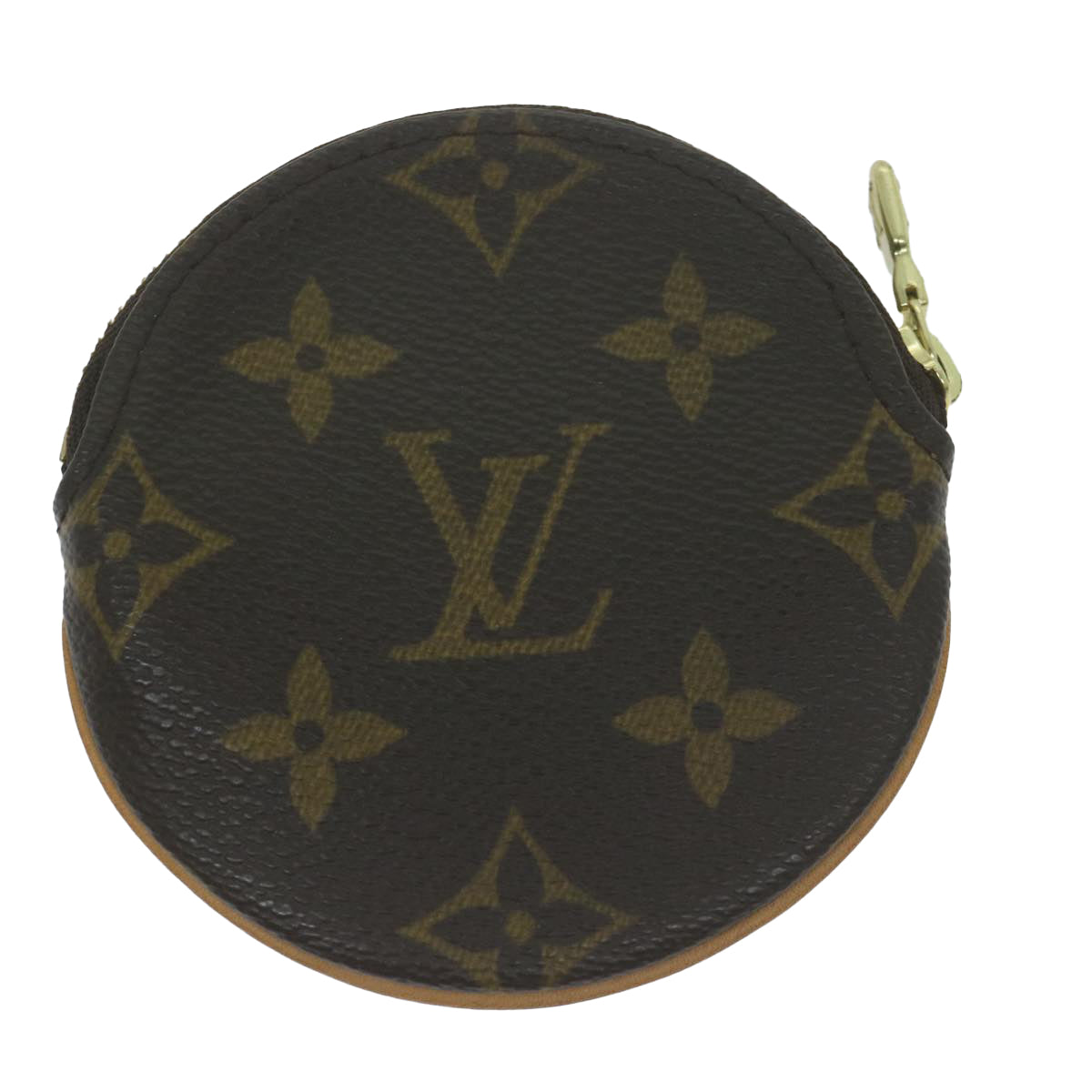 LOUIS VUITTON Monogram Porte Monnaie Rond Coin Purse M61926 LV Auth am5673