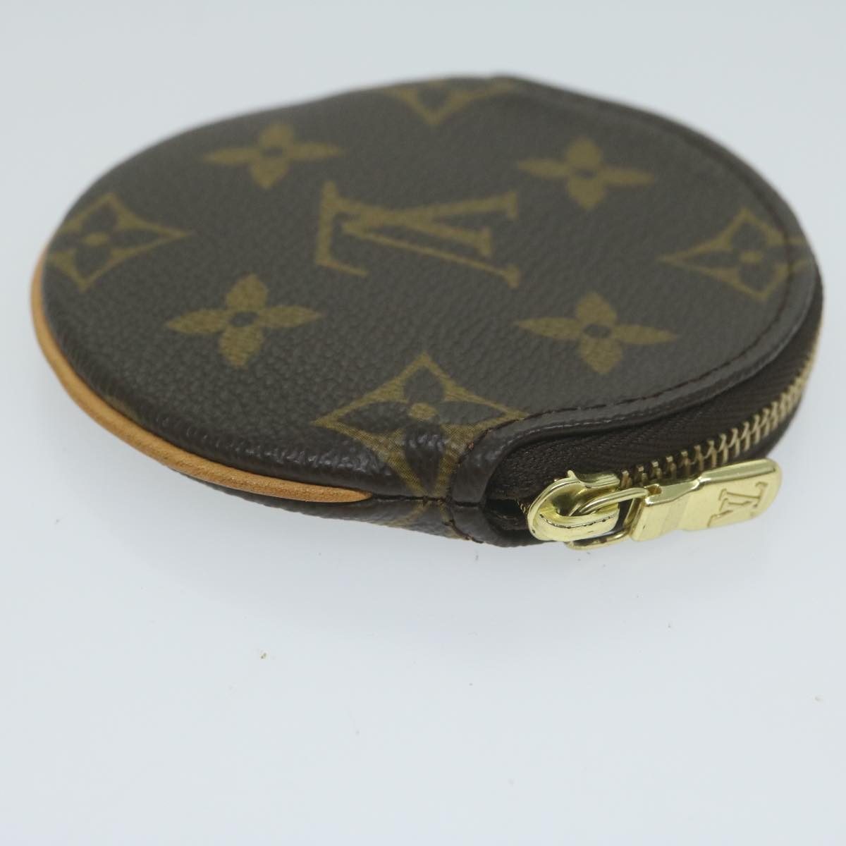 LOUIS VUITTON Monogram Porte Monnaie Rond Coin Purse M61926 LV Auth am5673