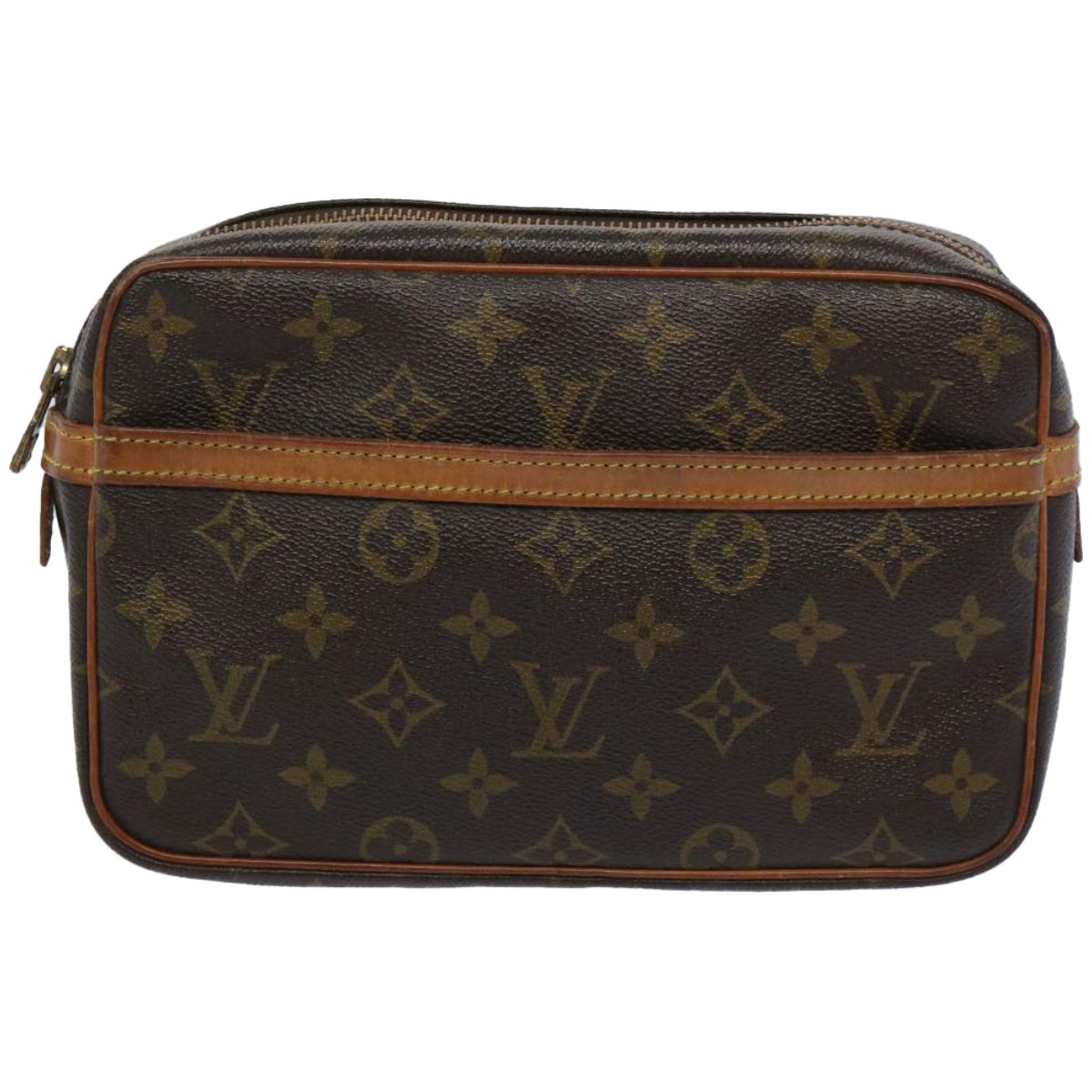 LOUIS VUITTON Monogram Compiegne 23 Clutch Bag M51847 LV Auth am5679