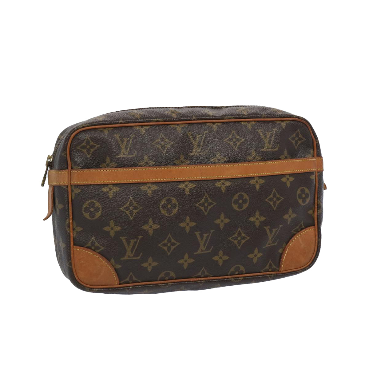 LOUIS VUITTON Monogram Compiegne 28 Clutch Bag M51845 LV Auth am5680