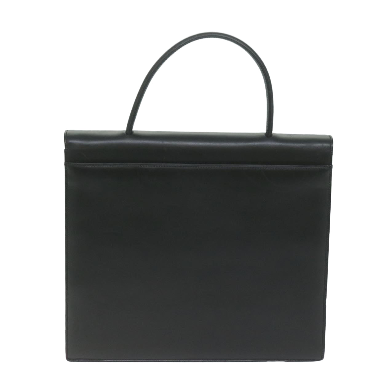 GIVENCHY Hand Bag Leather Black Auth am5705