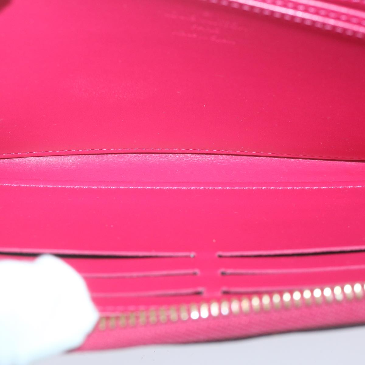 LOUIS VUITTON Monogram Vernis Zippy Wallet Pink M93058 LV Auth am5708