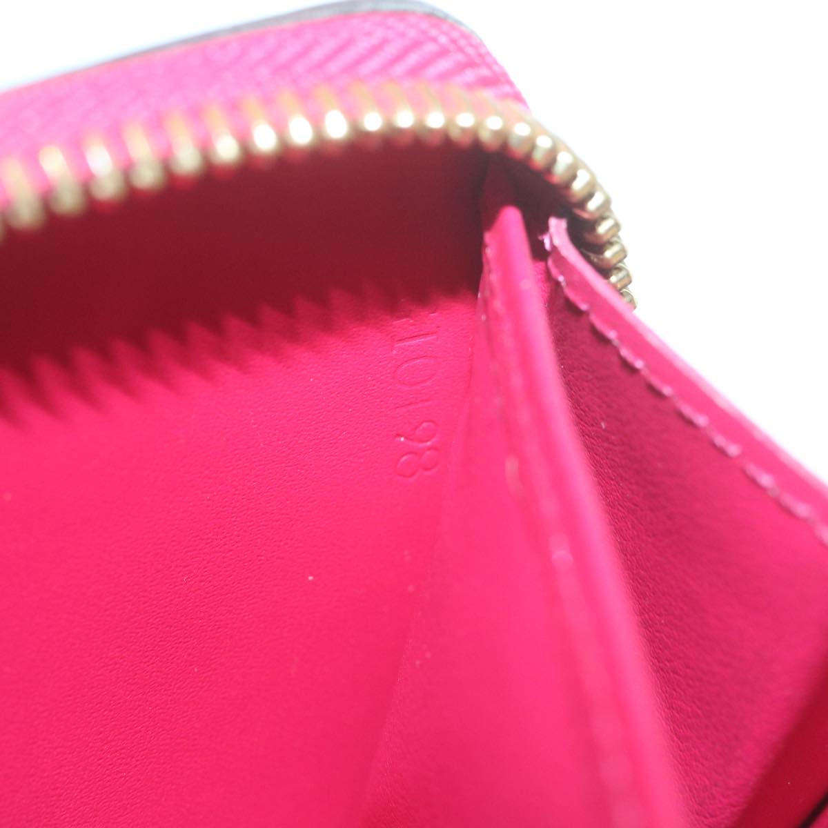 LOUIS VUITTON Monogram Vernis Zippy Wallet Pink M93058 LV Auth am5708